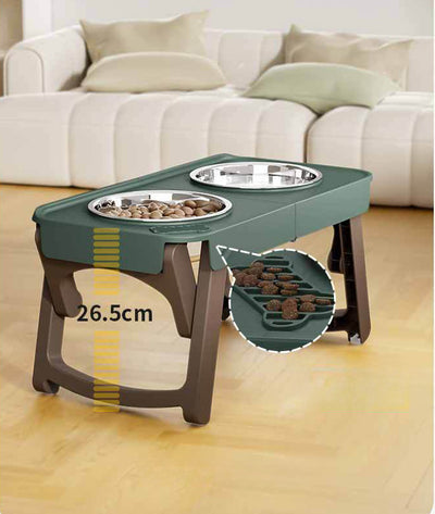 Comedero Plegable Elevado para Mascotas con Base Antideslizante en Acero Inoxidable - Image 12
