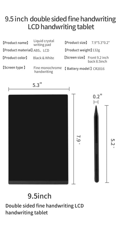 Pizarra Digital LCD de Doble Pantalla para Escritura a Mano - Image 18
