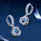 Aretes de Plata Esterlina Luxury Corazón Brillante para Mujer