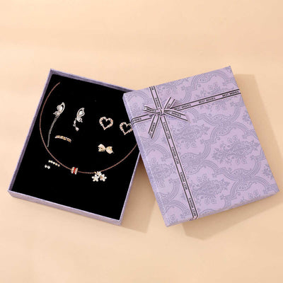 Caja de Almacenamiento para Joyas con Anillo Púrpura Lavanda - Image 5