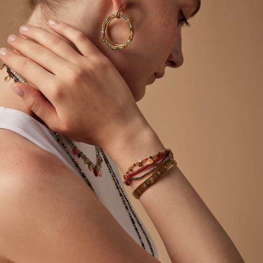 Pulsera de Piedra Natural Tejida a Mano para Mujer - Image 16