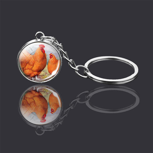Llavero Esfera de Cristal Doble Cara con Diseño Animal - Image 31
