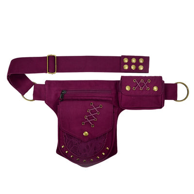 Bolsa Crossbody Retro con Remaches y Compartimentos Múltiples para Hombre y Mujer - Image 12