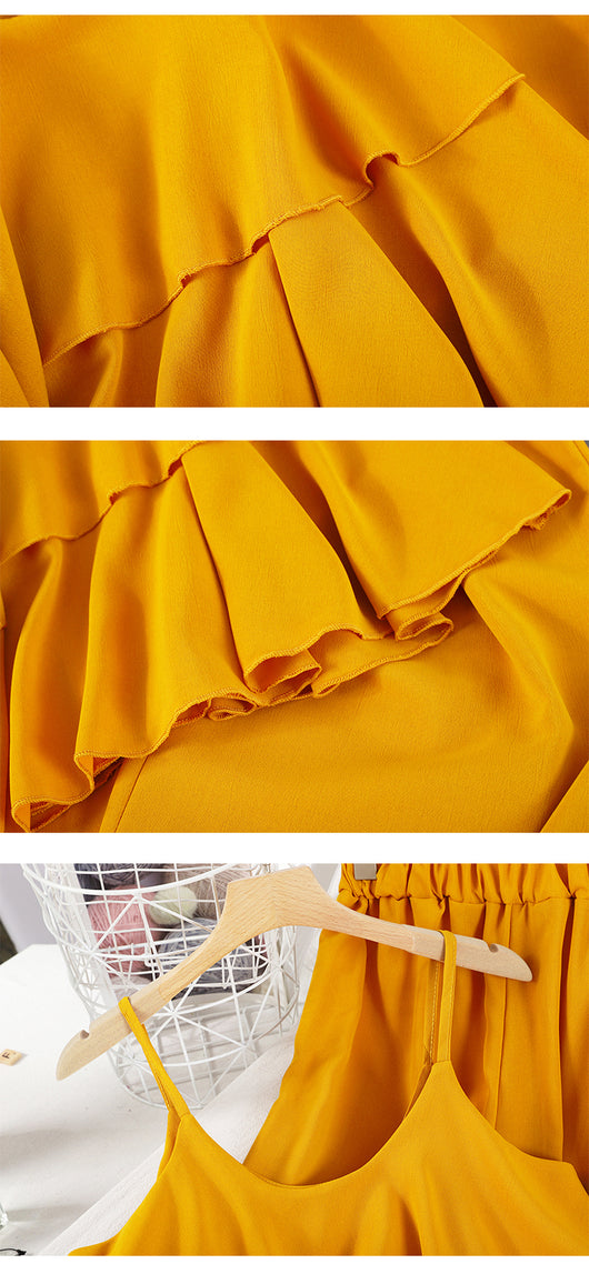 Pantalones Anchos de Nueve Puntos para Mujer - Conjunto de Dos Piezas - Image 12
