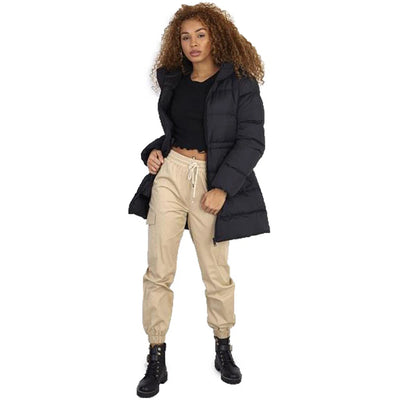 Abrigo Largo Acolchado con Capucha para Mujer - Calidez Total en Invierno - Image 6