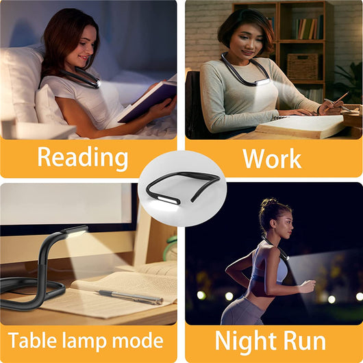 Lámpara LED Flexible para Lectura con Diseño Abrazo - Luz Ajustable sin Manos - Image 2