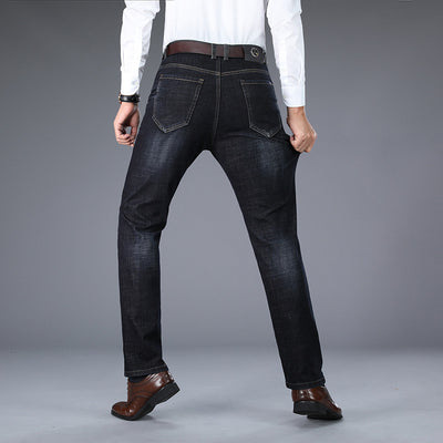 Pantalones Vaqueros Holgados Stretch para Hombre - Corte Recto Clásico - Image 4