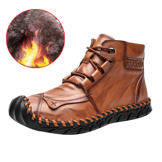Botas Martin de Cuero Artesanal con Forro de Cachemir para Hombre - Image 12