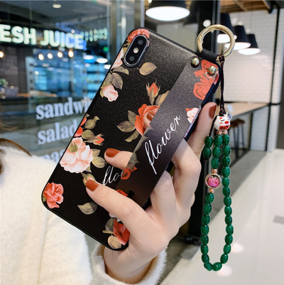 Funda iPhone con Correa de Muñeca Flores Rosas Compatible Apple - Image 2