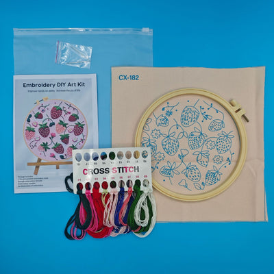 Kit de Bordado Europeo con Motivos de Frutas Tropicales - Image 17