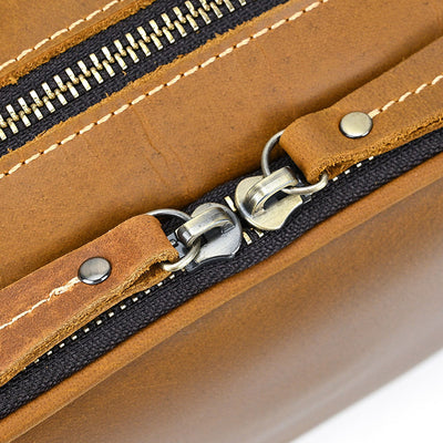 Bolsa de Viaje para Cosméticos de Cuero con Gran Capacidad - Image 5