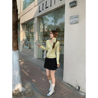 Blusa Asimétrica de Manga Larga con Cintura Ajustada Reductora - Image 6