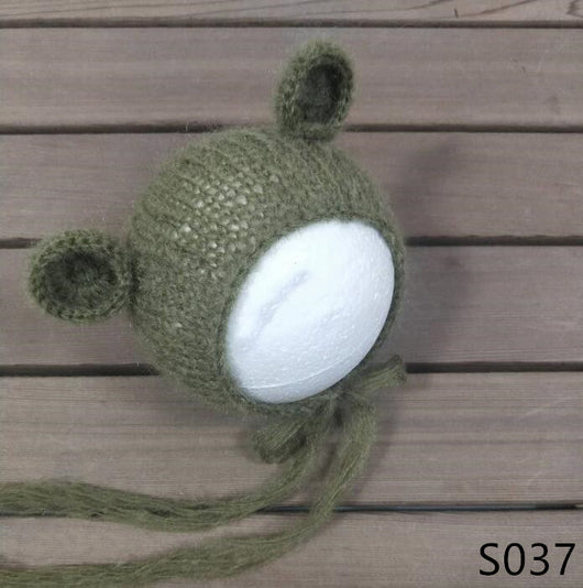 Gorro Suave de Mohair para Fotografía de Bebés - Tejido Artesanal - Image 26
