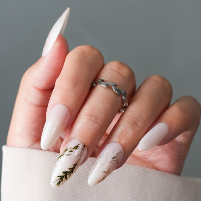 Uñas Postizas Francesas Mariposa Púrpura con Borde Negro - Stickers de Uñas Premium - Image 42