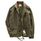 Chaqueta Militar Vintage de Pana con Múltiples Bolsillos