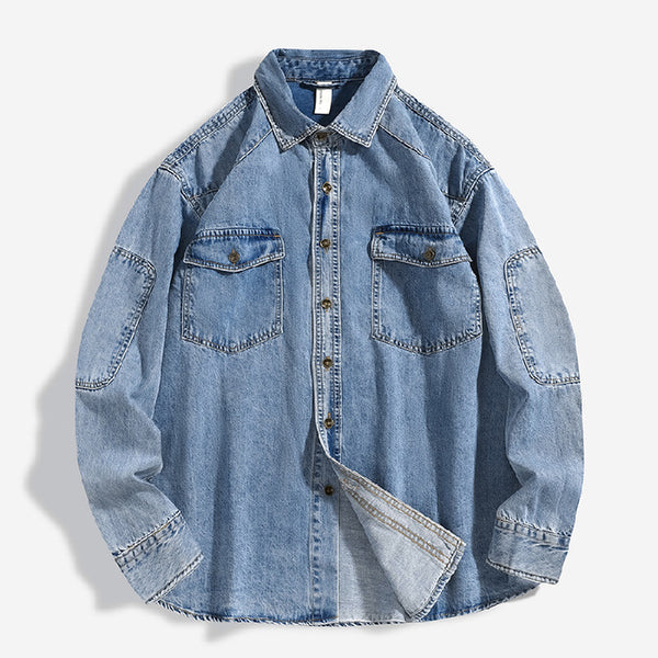Chamarra Tipo Camisa Oversize Lavado Pesado para Hombre - Image 5