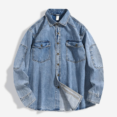 Chamarra Tipo Camisa Oversize Lavado Pesado para Hombre - Image 5