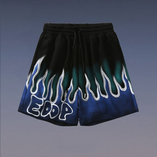 Shorts Deportivos Street Flame con Diseño Graffiti Urbano - Image 2