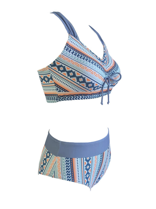 Traje de Baño Multicolor con Abertura Lateral para Mujer - Image 17