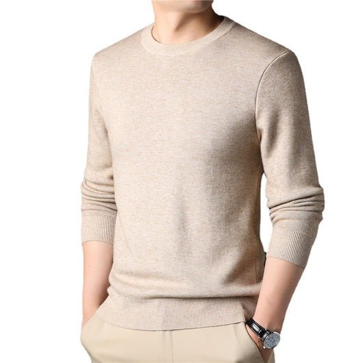Suéter Tejido Slim Fit para Hombre - Diseño Ejecutivo Cuello Redondo Otoño - Image 5