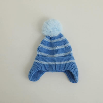 Gorro de Lana para Niña con Rayas - Cálido y Elegante - Image 6