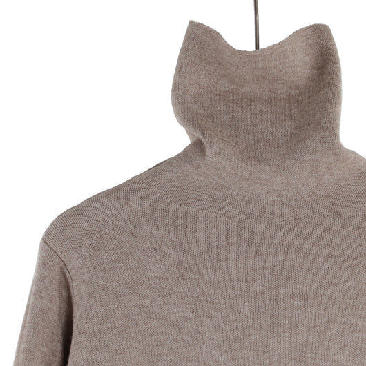 Vestido Suéter Largo de Cuello Alto para Otoño e Invierno - Image 18