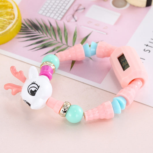 Pulsera Educativa con Cuentas y Reloj Electrónico Infantil Magic Animals - Image 9