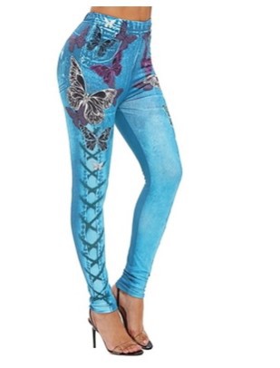 Leggings Deportivos Levantadores de Cadera con Estampado de Letras - Image 2