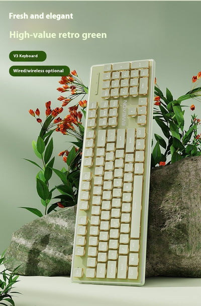 Kit Teclado y Ratón Inalámbrico Mecánico Bluetooth - Diseño Elegante para Oficina - Image 30