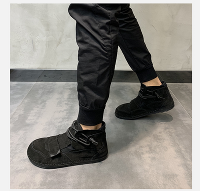 Zapatos Altos de Cuero para Hombre con Cierre Velcro - Estilo Moderno - Image 10