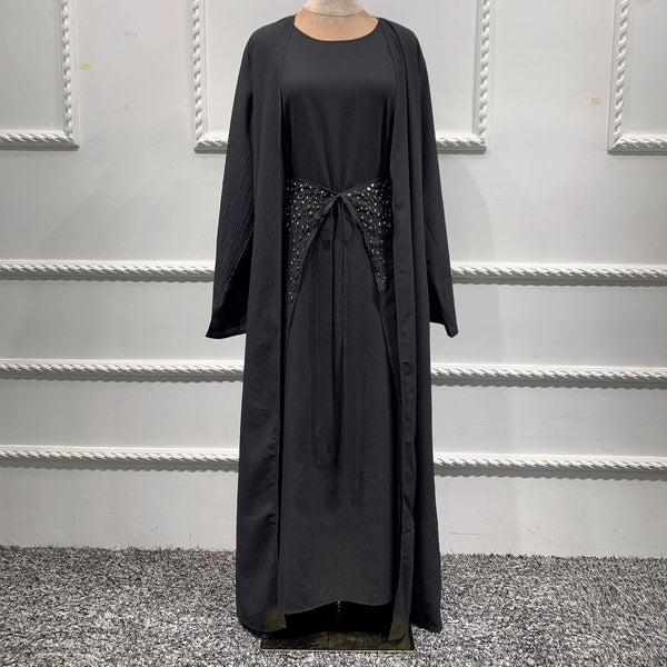 Traje Ejecutivo Tres Piezas Color Sólido Estilo Oriente Medio - Image 4