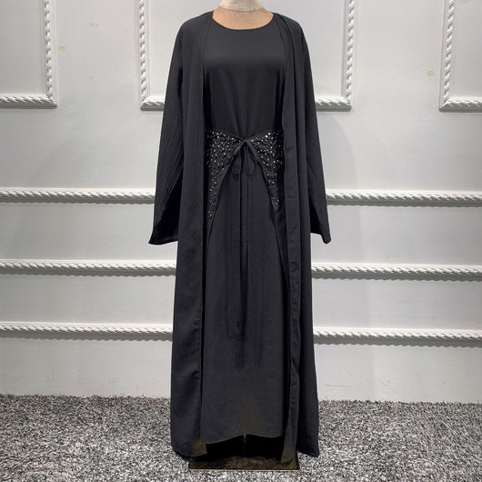 Traje Ejecutivo Tres Piezas Color Sólido Estilo Oriente Medio - Image 4