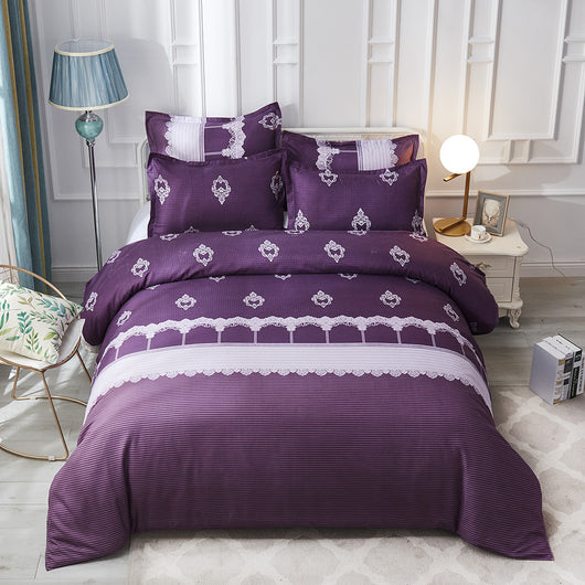 Juego de Cama Lujo con Funda Nórdica Estampada y Fundas de Almohada - Image 6