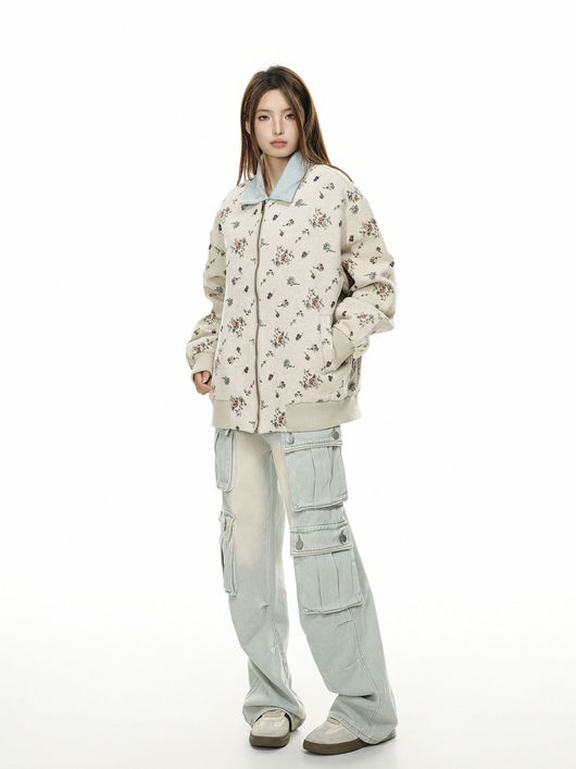 Chamarra Universitaria Unisex con Estampado 3D y Cuello Solapa - Estilo Casual Otoño - Image 10