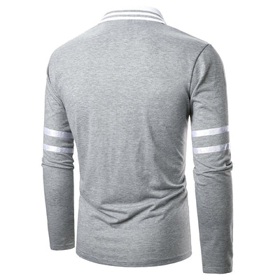 Polo Clásico para Hombre con Detalle de Cinta en Mangas - Image 8