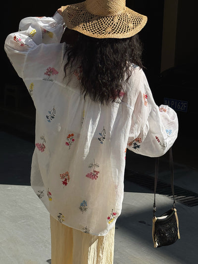 Camisa Resort Francesa con Bordado 3D - Estilo Verano - Image 18