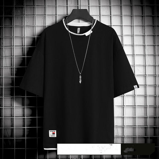 Camiseta Suelta Estilo Hong Kong para Hombre - Image 22