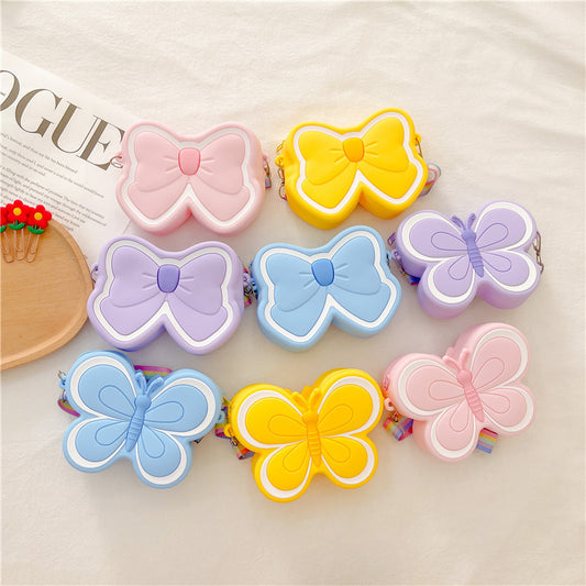 Bolso Infantil de Silicona con Diseño de Mariposa