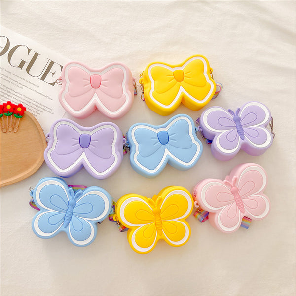 Bolso Infantil de Silicona con Diseño de Mariposa