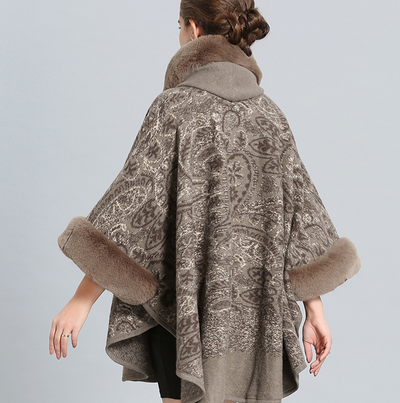 Abrigo de Lana con Capucha y Cuello de Piel de Zorro - Elegancia Atemporal - Image 12