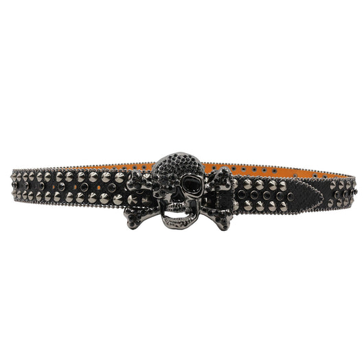 Cinturón Mujer Y2K con Incrustaciones de Diamantes y Patrón de Serpiente - Image 2
