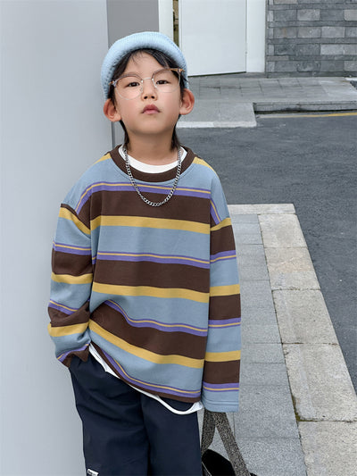 Playera Holgada a Rayas para Niños - Image 13