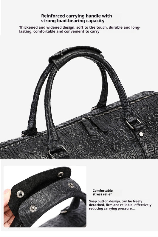 Bolso para Hombre con Diseño Embosado Retro - Image 6