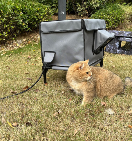 Cama Térmica Plegable para Gatos - Refugio Cálido para Exteriores