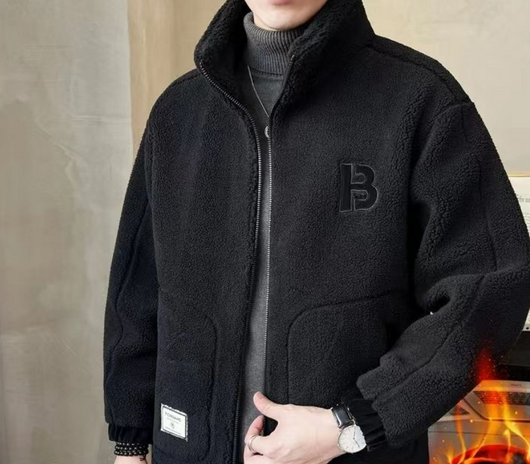 Abrigo de Lana de Cordero para Hombre - Otoño e Invierno - Image 6