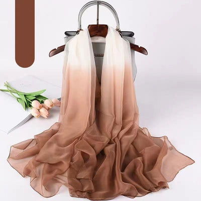 Pañuelo de Seda Degradado para Verano - Suave y Elegante - Image 14