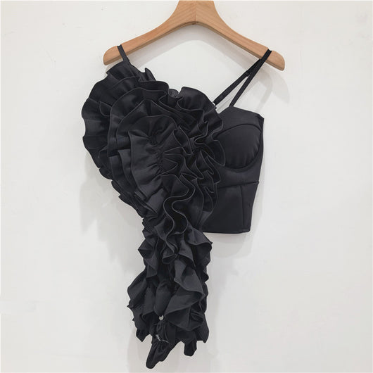 Bandeau Floral de Madera Hecho a Mano - Estilo Street Hot Girl - Image 4