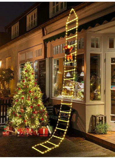 Decoración Navideña Papá Noel en Escaleras con Luces LED Multicolor Resistente al Agua - Image 13