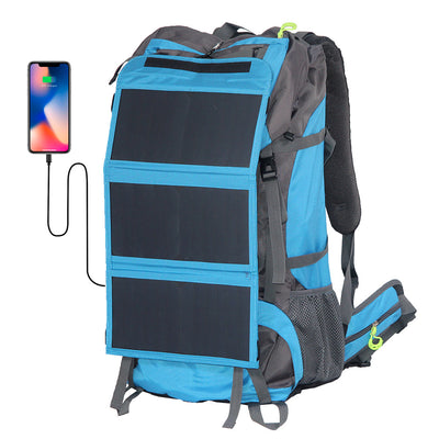 Mochila de Senderismo 68L Impermeable con Carga Solar - Image 3