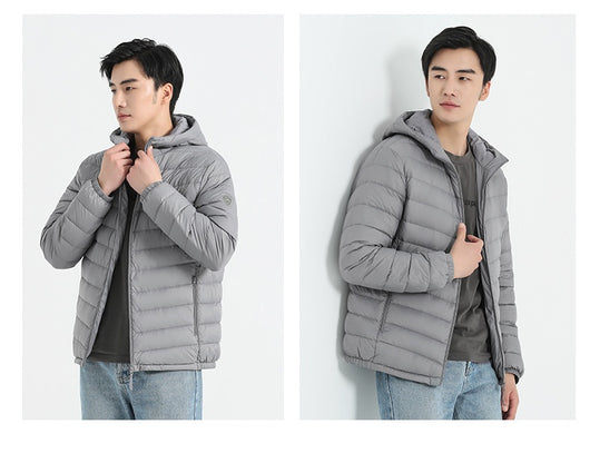 Chaqueta de Plumas para Hombre, Corte Slim Estilo Coreano - Image 12